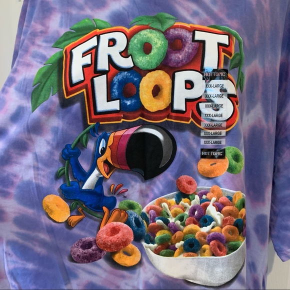 Hot Topic Fruit Loops Boyfriend Tshirt 